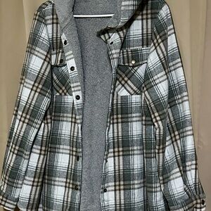 Plaid Hooded Shacket